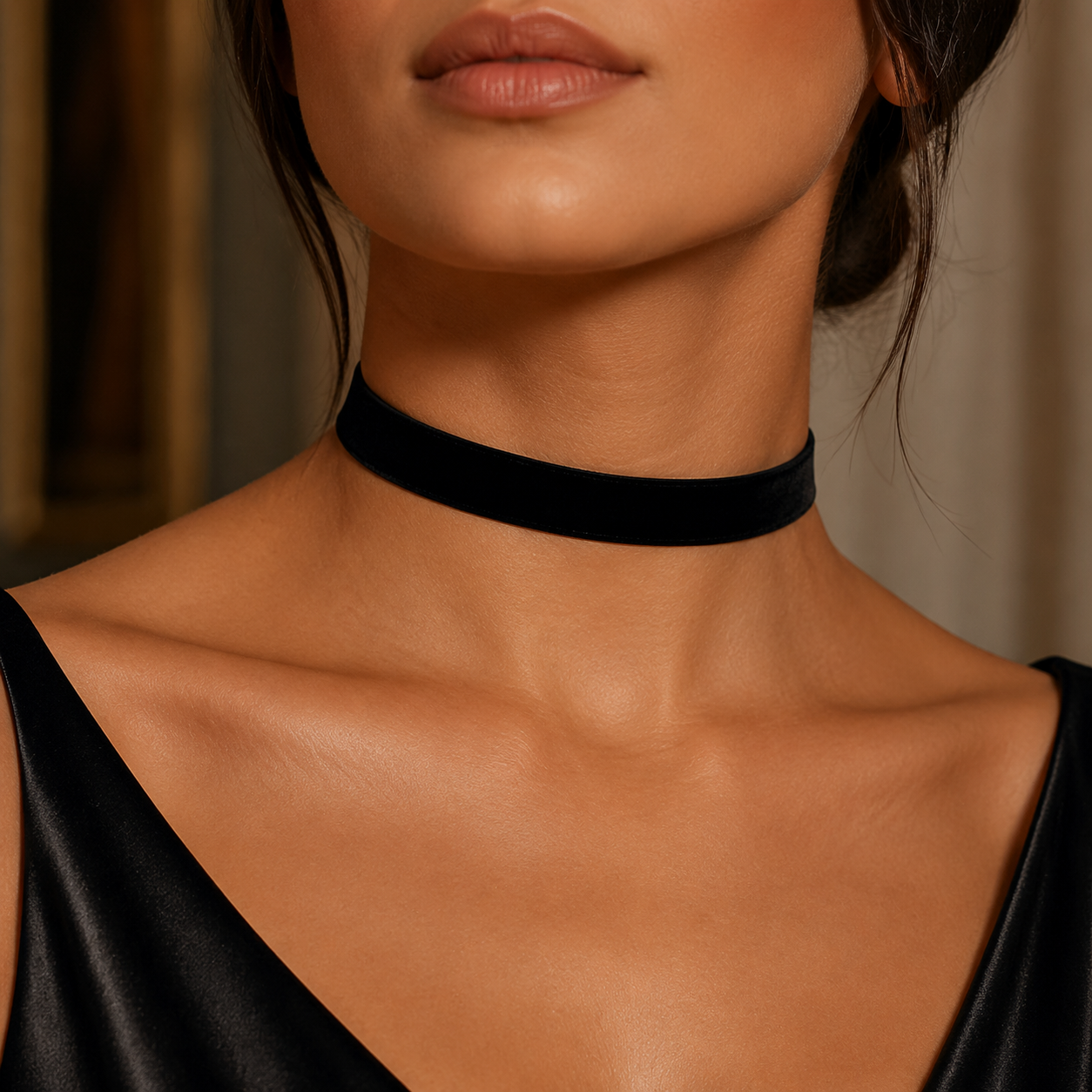 Black Velvet Choker Necklace