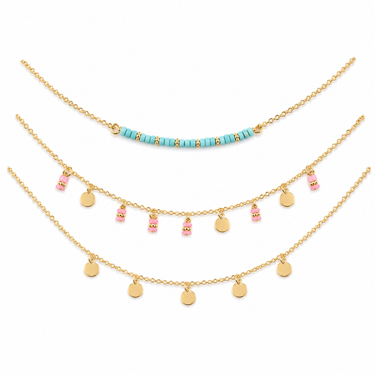 Forever 21 Three-Anklet Retail Card Set